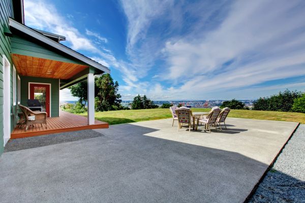 Backyard Concrete Paving in Huntington Beach
