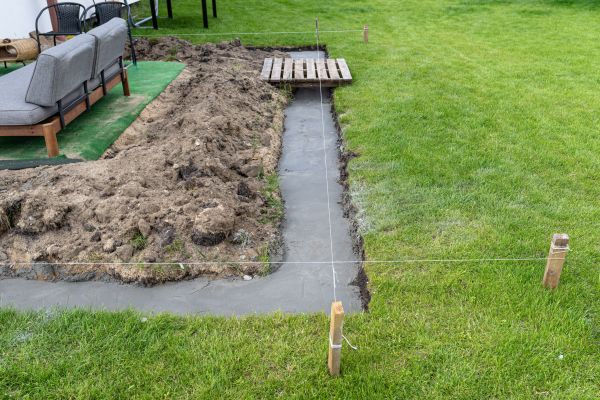 Cement Footer Installation in Huntington Beach